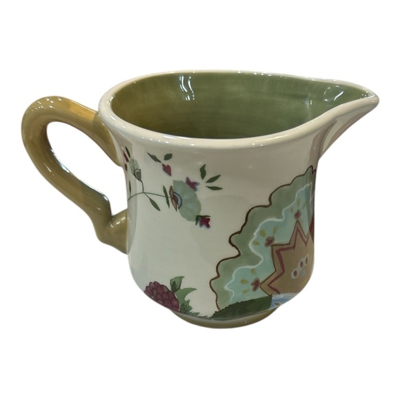 Tracy Porter Sweet Cecily 10oz Hand-Painted Floral Ceramic Creamer - Picture 1 of 5